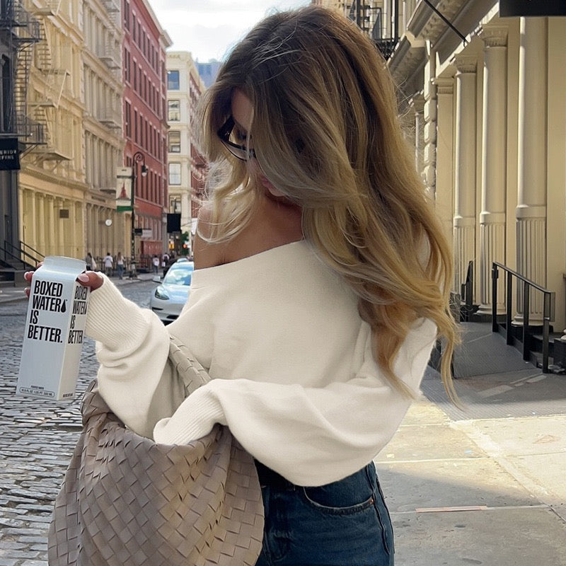 ASTRID | Off-Shoulder Soft Knit