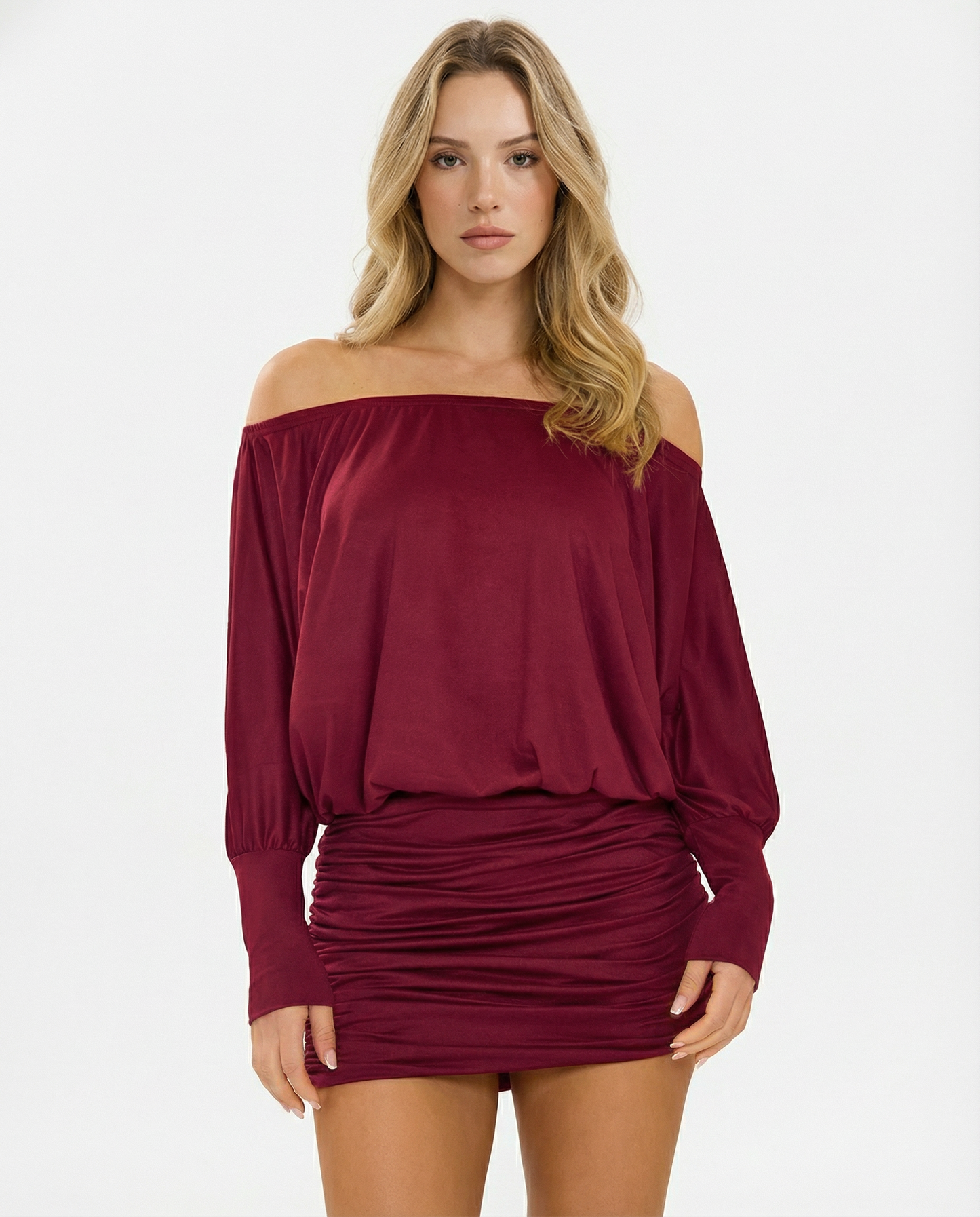 ASTRID | SOLA Ruched Mini Dress