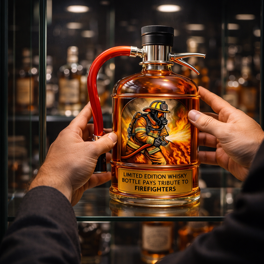 Bouteille de whisky - Édition Pompier