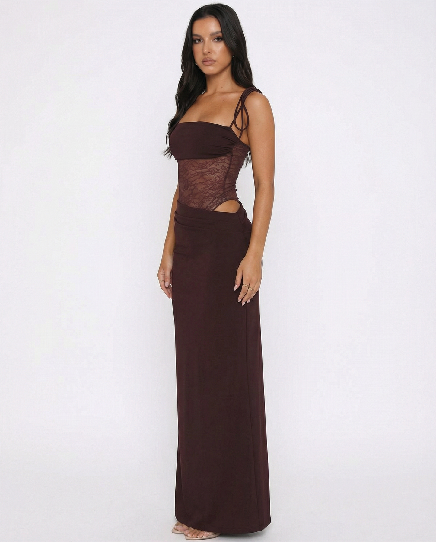 ASTRID | Lace Panel Maxi