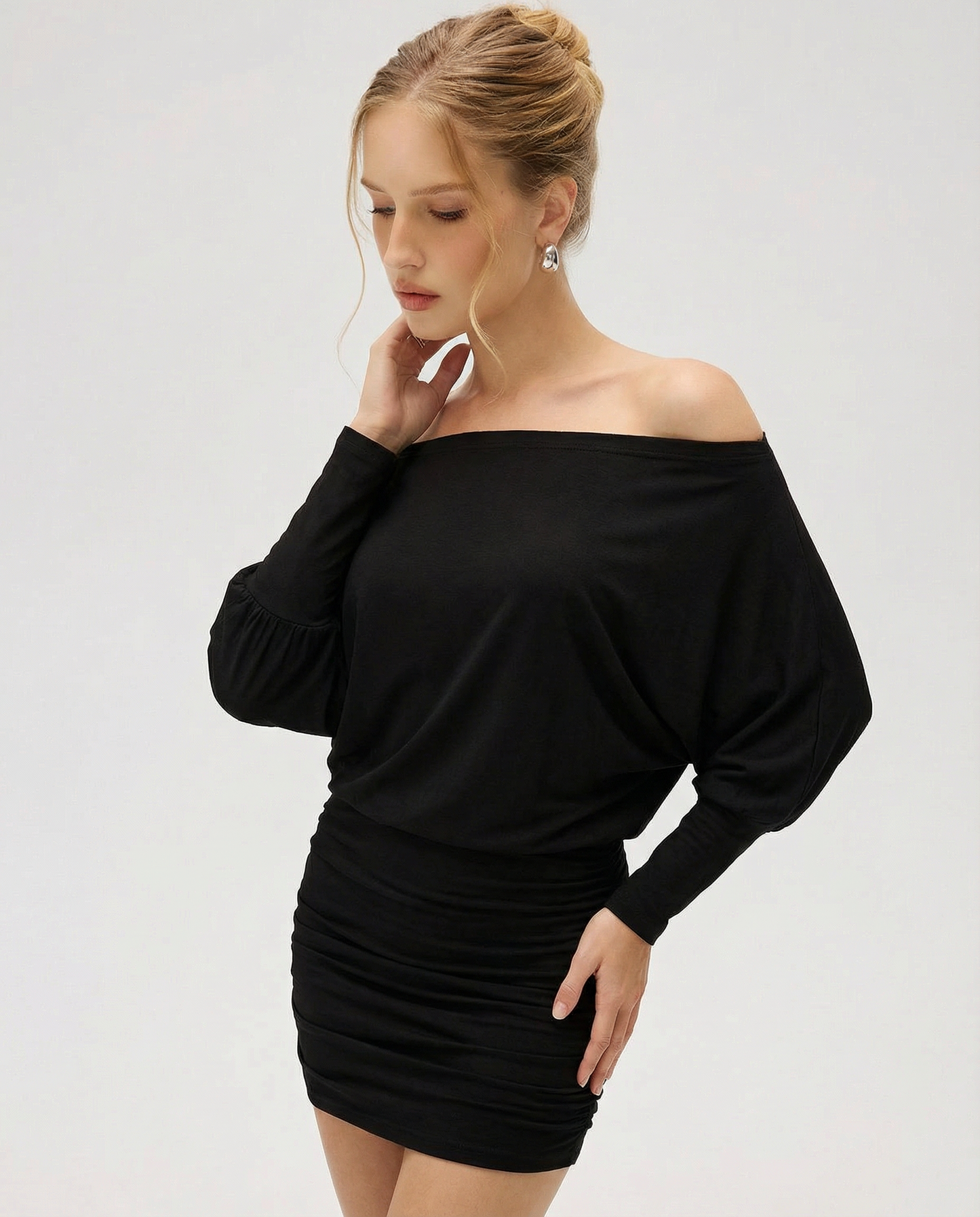 ASTRID | SOLA Ruched Mini Dress