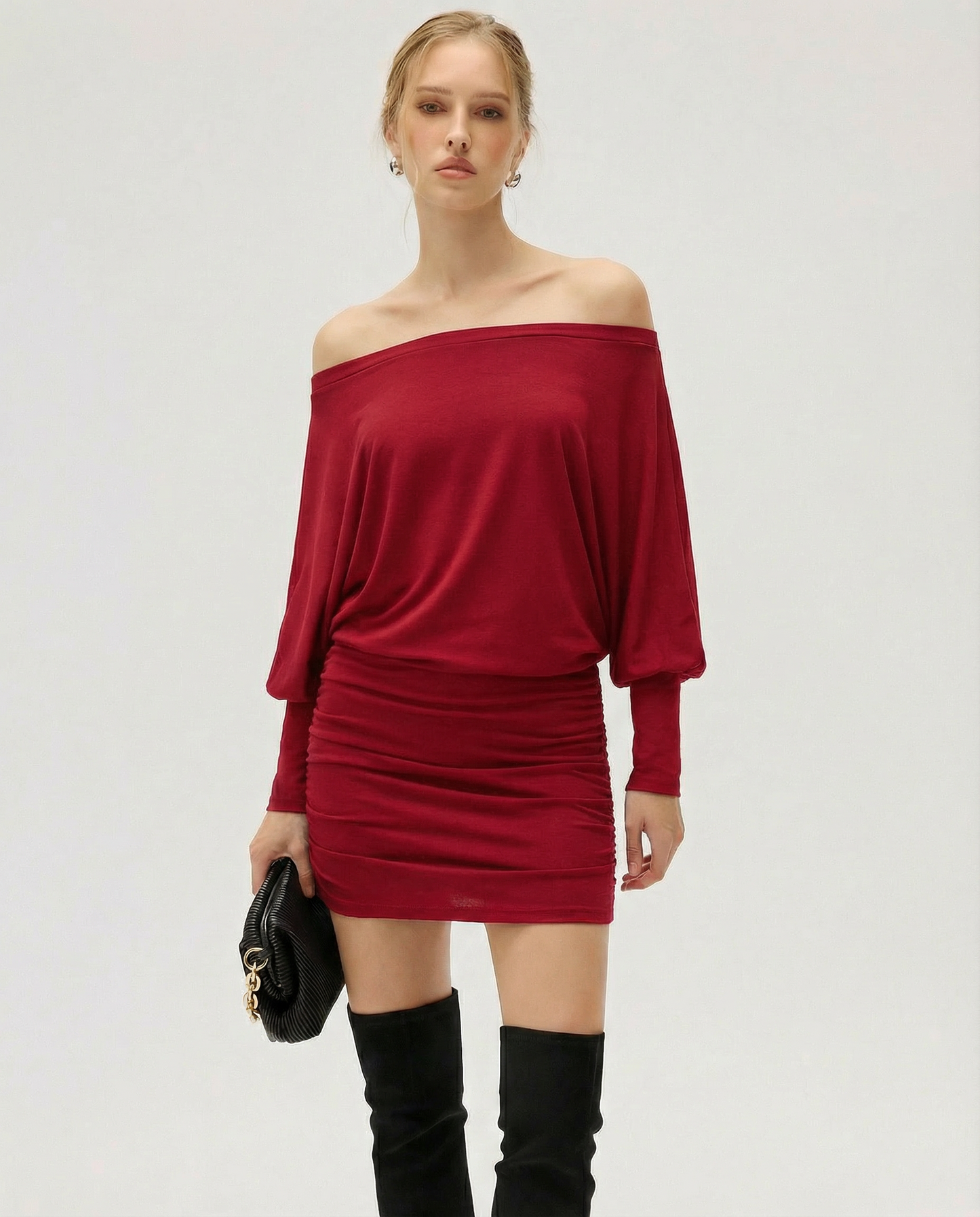ASTRID | SOLA Ruched Mini Dress