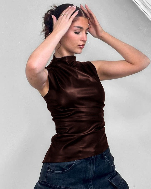 ASTRID | Haut en cuir luxueux