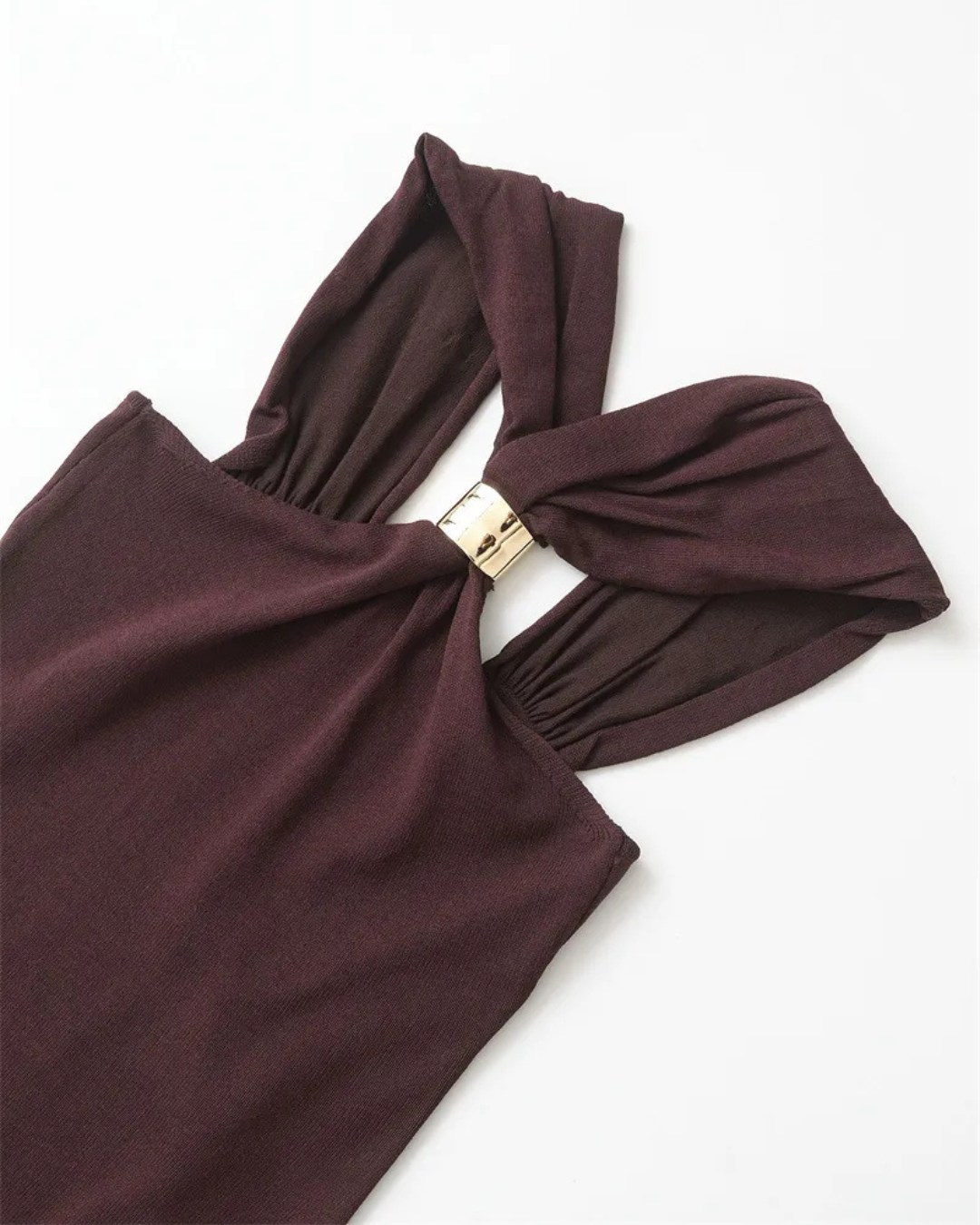 ASTRID | Mocha Halter Top