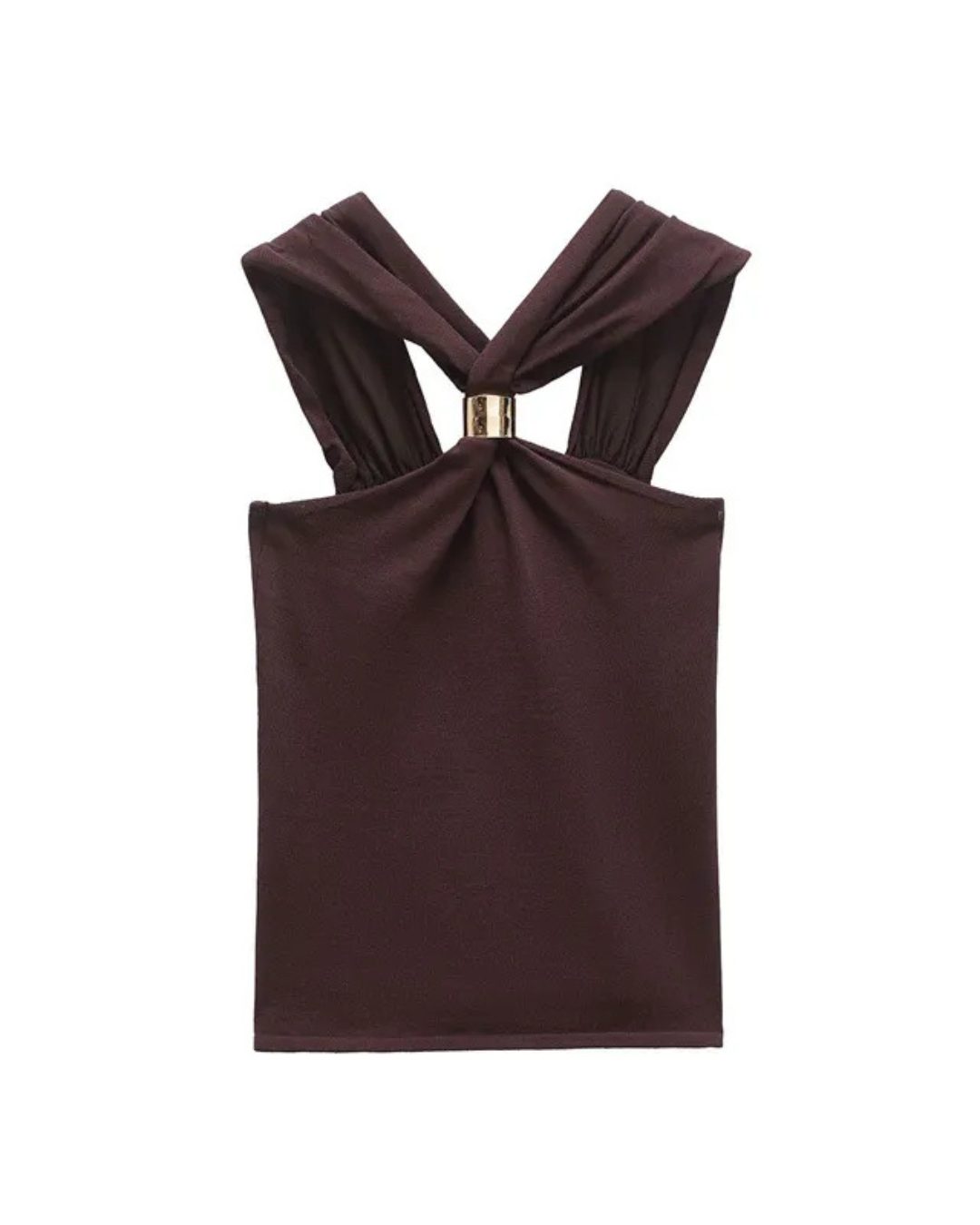 ASTRID | Mocha Halter Top