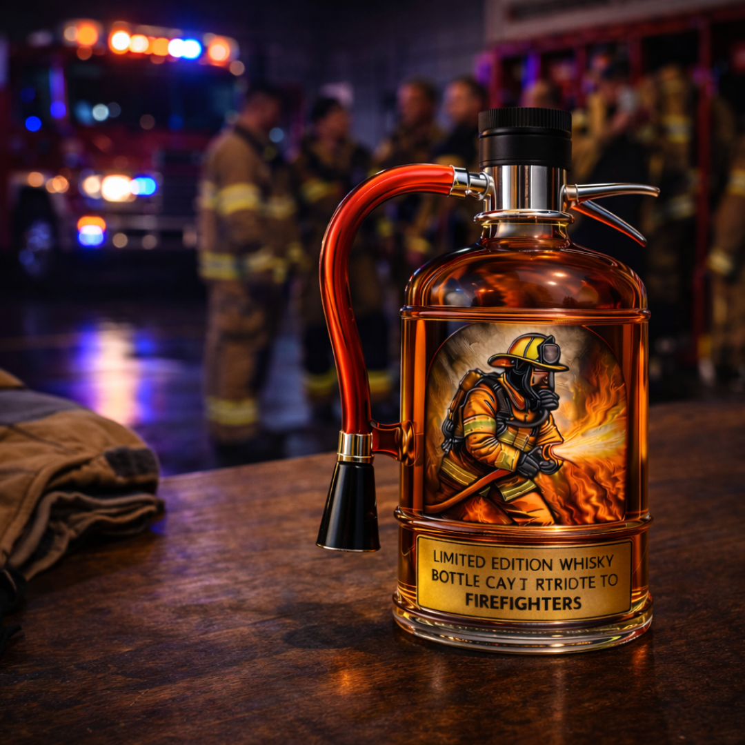 Bouteille de whisky - Édition Pompier