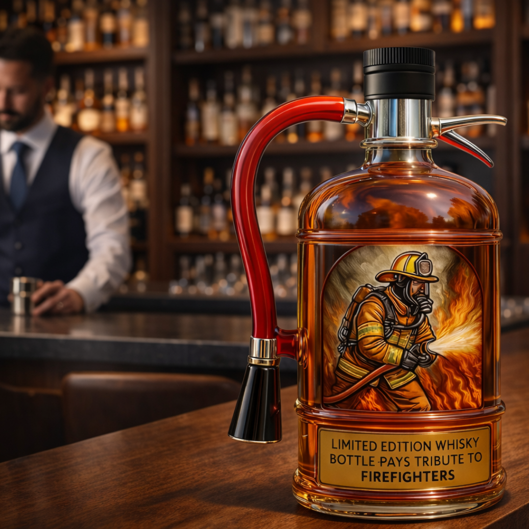 Bouteille de whisky - Édition Pompier