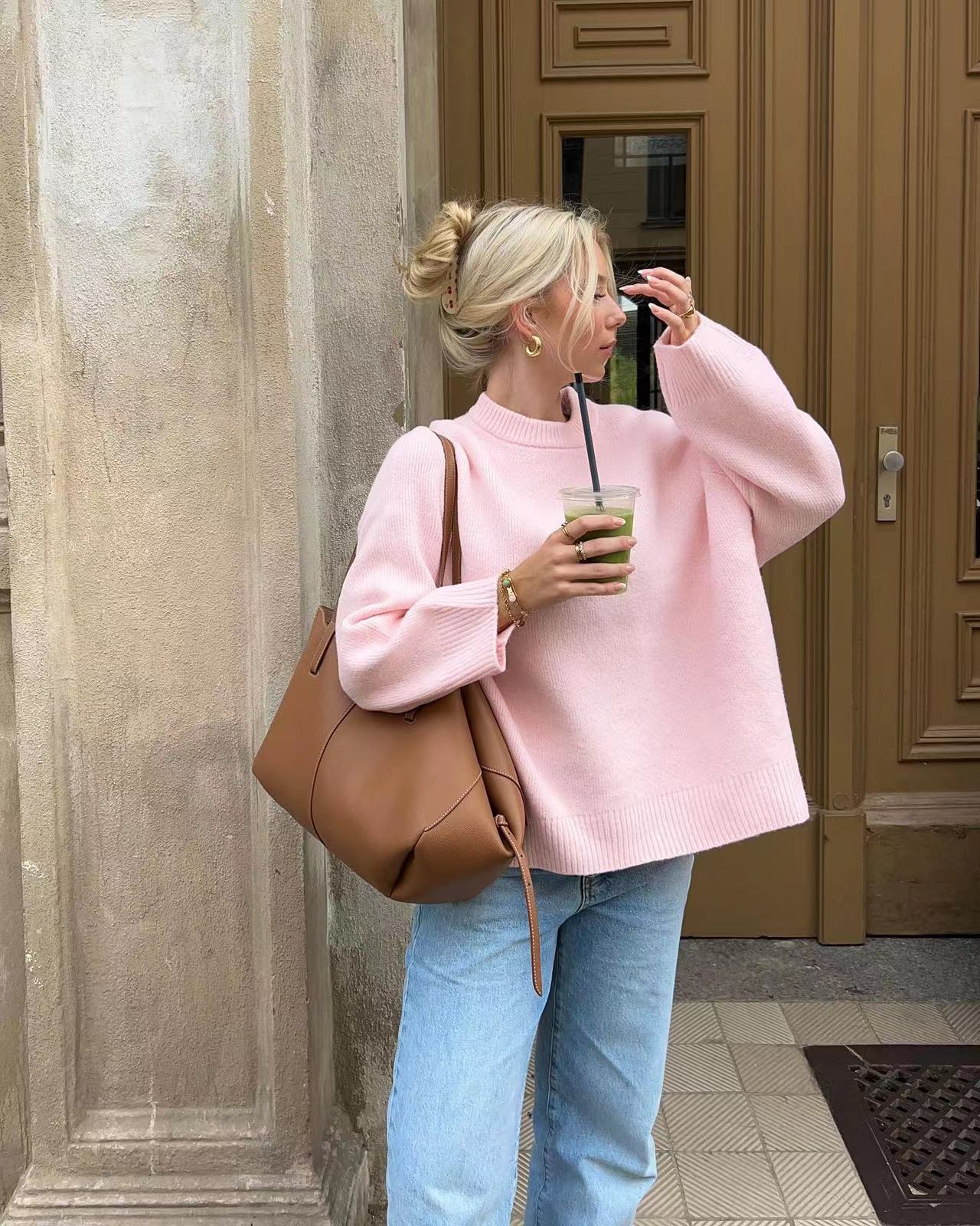 ASTRID | Pull rose douillet