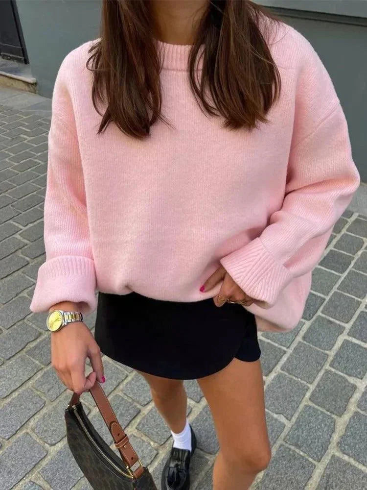 ASTRID | Pull rose douillet