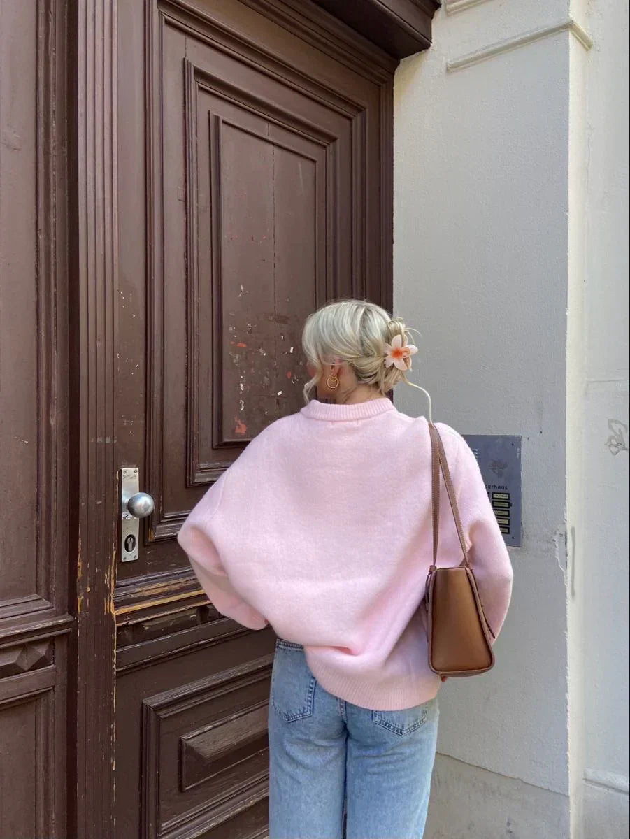 ASTRID | Pull rose douillet