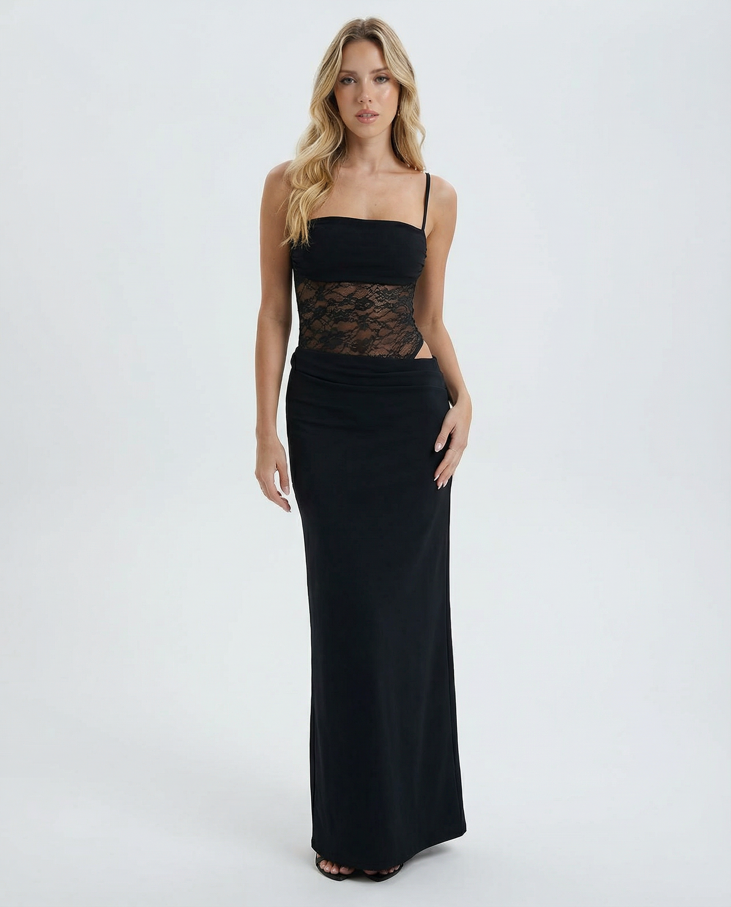 ASTRID | Lace Panel Maxi