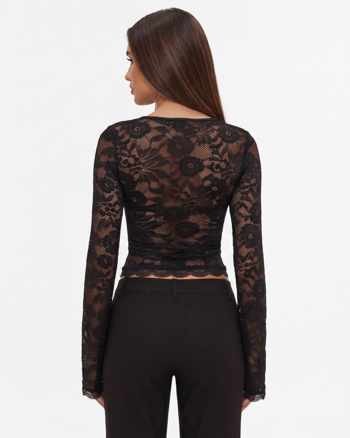 Top à manches longues Lace Affair