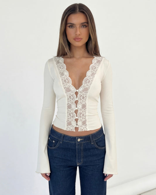 Haut à Manches Longues Lace Muse
