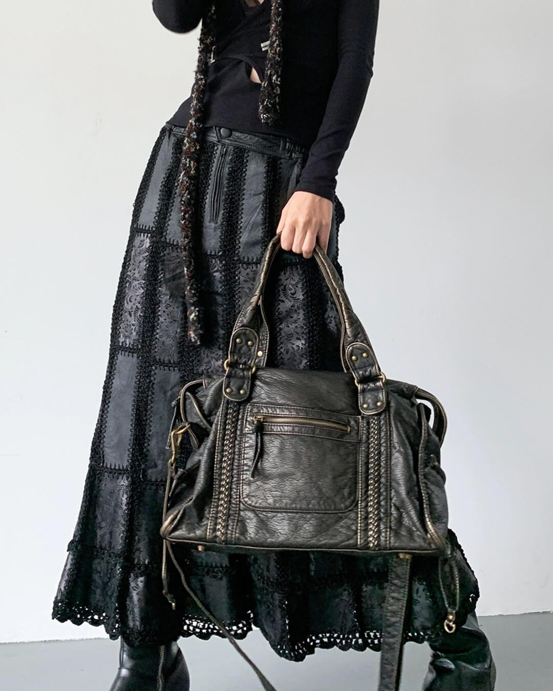 ASTRID | Vintage Weave Shoulder Bag
